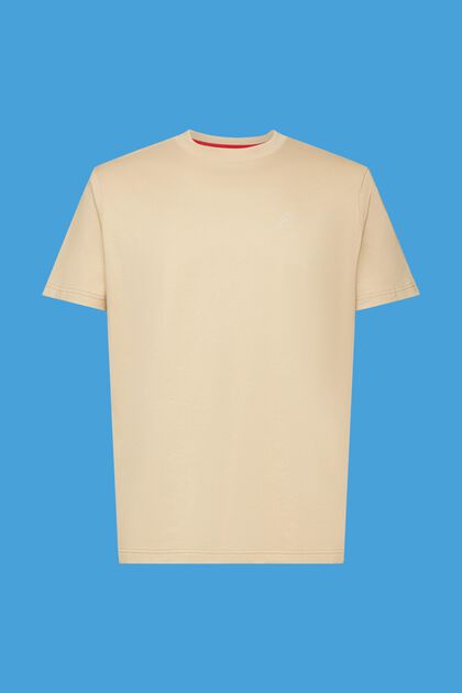 T-shirt en coton à imprimé dauphin, SAND, overview