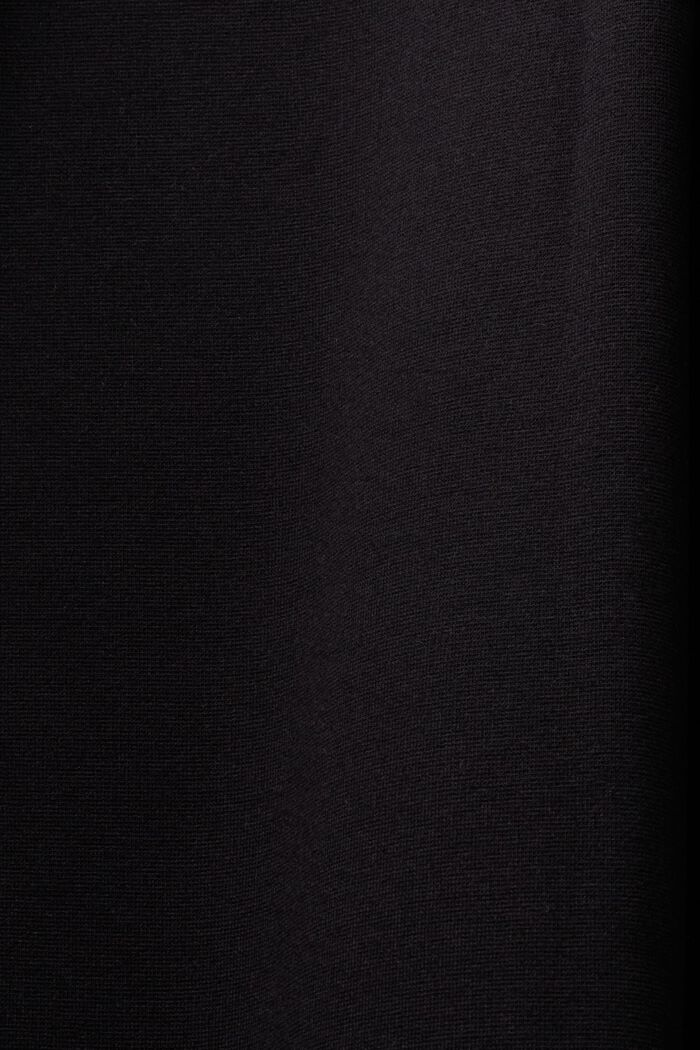 Broek met wijde pijpen van punto-jersey, BLACK, detail image number 6