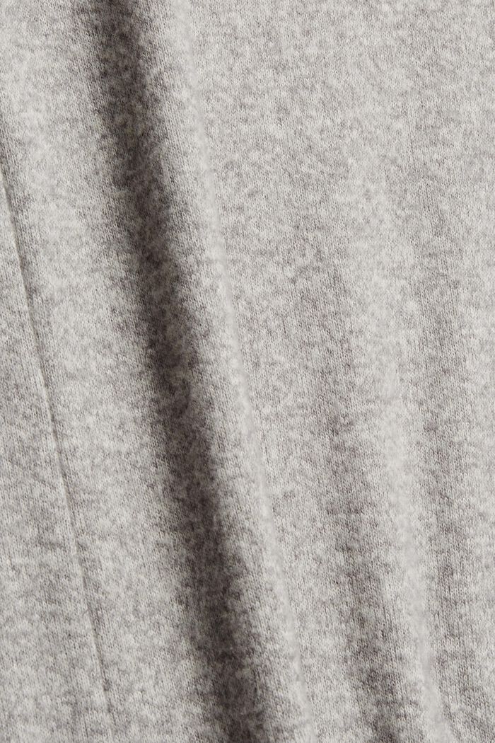 Robe longueur midi en jersey brossé, MEDIUM GREY, detail image number 4