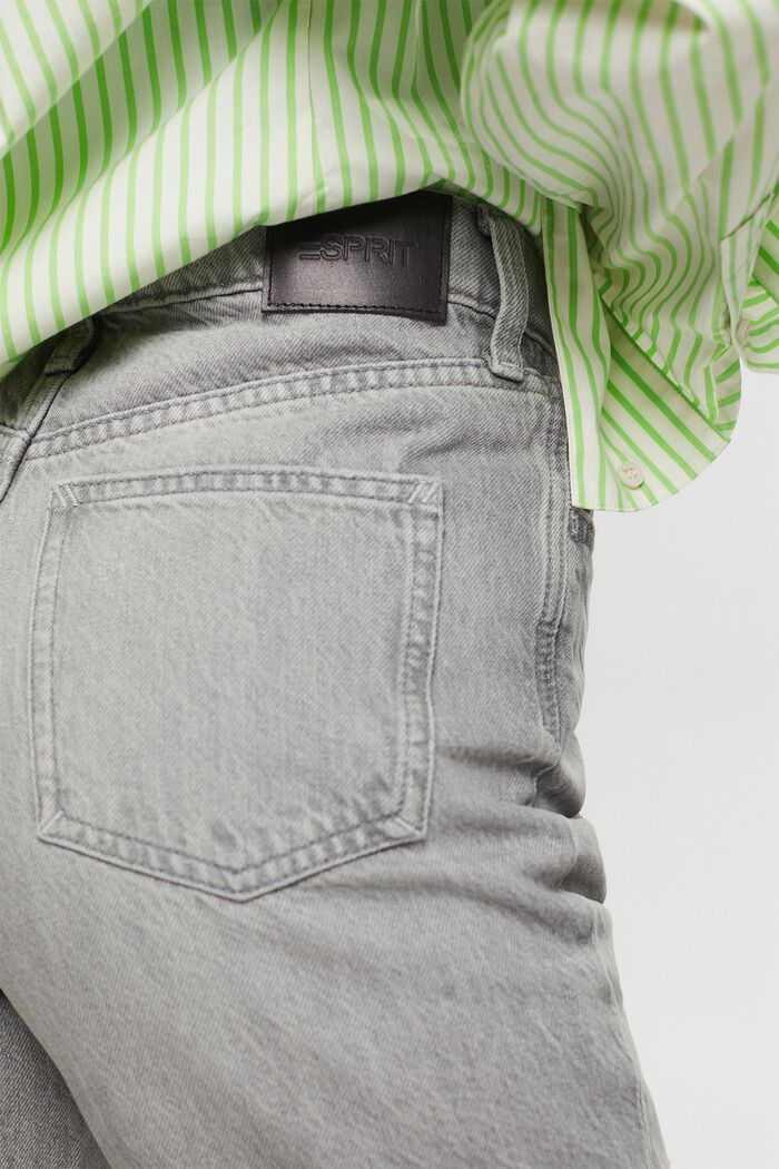 Retro jeans met rechte pijpen, GREY LIGHT WASHED, detail image number 3