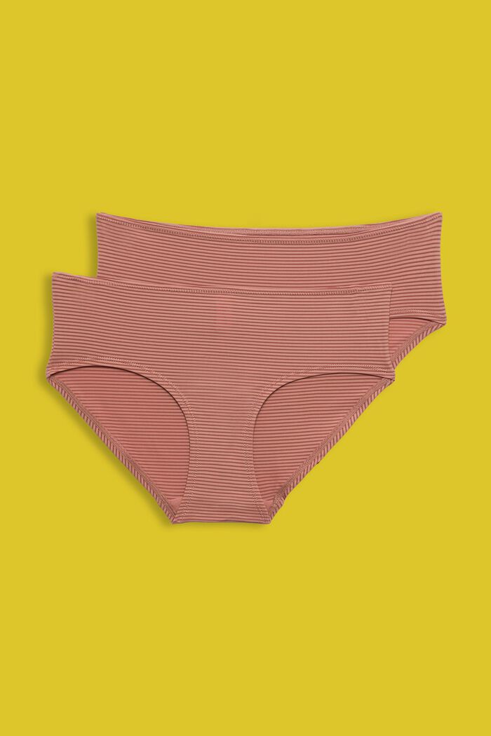 Gerecycled: set van 2 shorts van microvezels, CINNAMON, detail image number 4