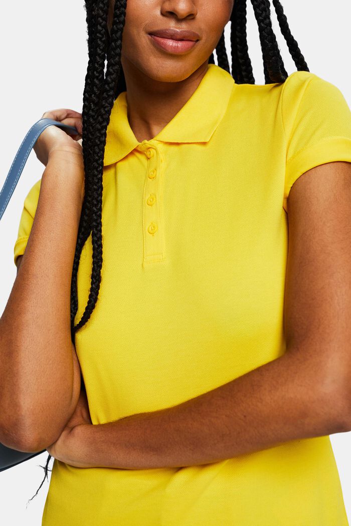 Polo en jersey, YELLOW, detail image number 3
