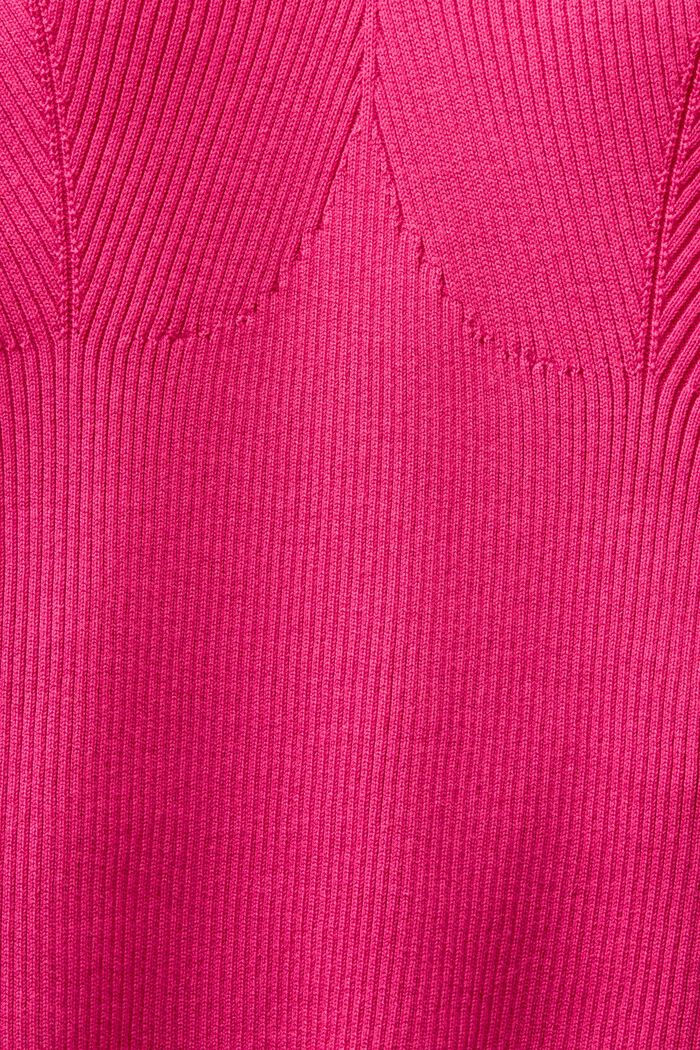 Dubbellaagse sweater tank top met halter, PINK FUCHSIA, detail image number 4