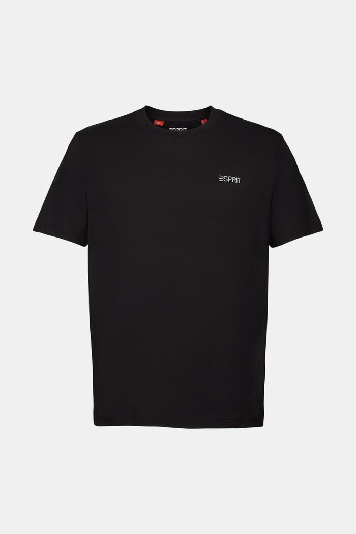 T-shirt unisexe orné d’un logo, BLACK, detail image number 8