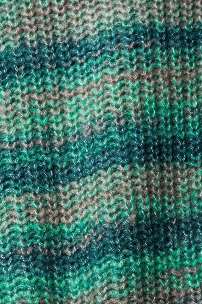 Pull en maille épaisse de laine mélangée, TEAL GREEN, detail image number 4