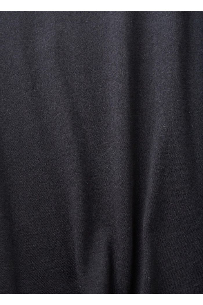 Shirt met omgeslagen mouwen, BLACK, detail image number 5