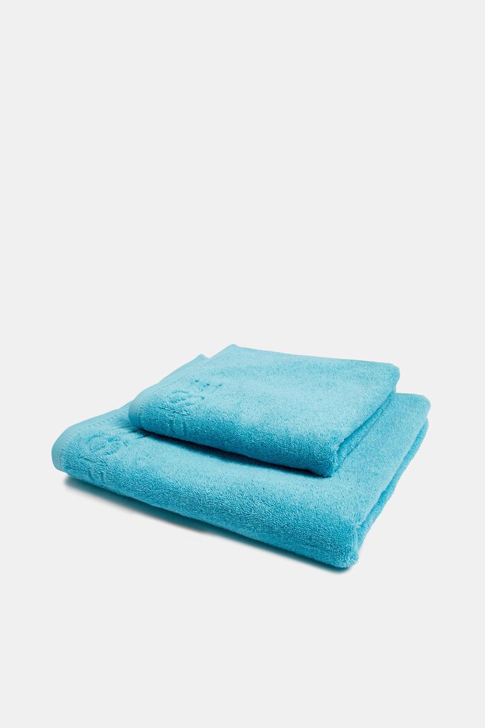 Collection de draps de bain en tissu éponge, TURQUOISE, detail image number 3