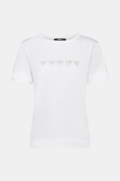 T-shirt à imprimé cœur