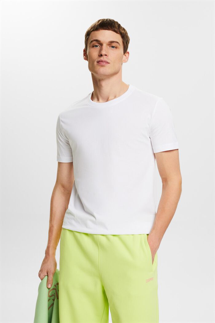 Jersey T-shirt van organic cotton, WHITE, detail image number 0