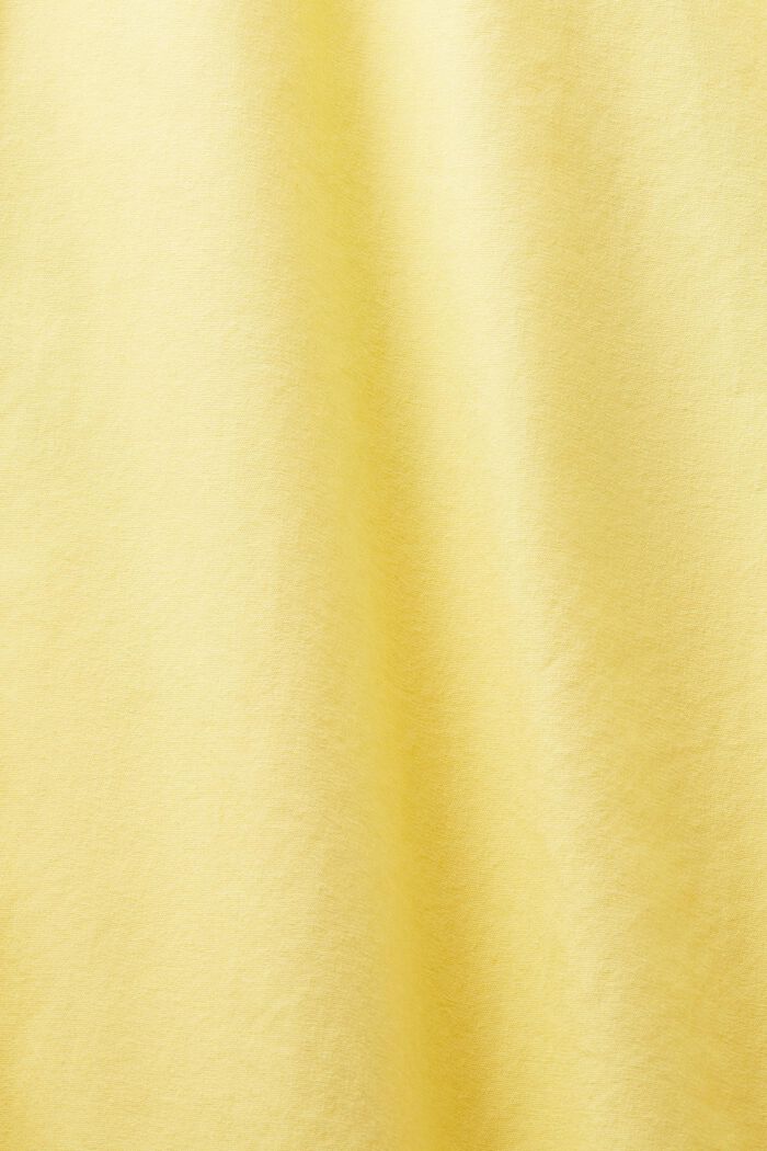 Shirt van katoen-popeline, PASTEL YELLOW, detail image number 5