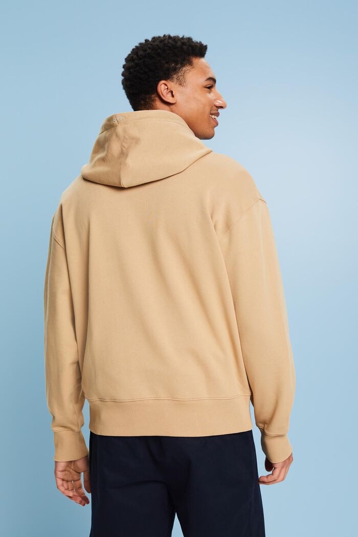 Uniseks oversized hoodie met print, BEIGE, detail image number 2