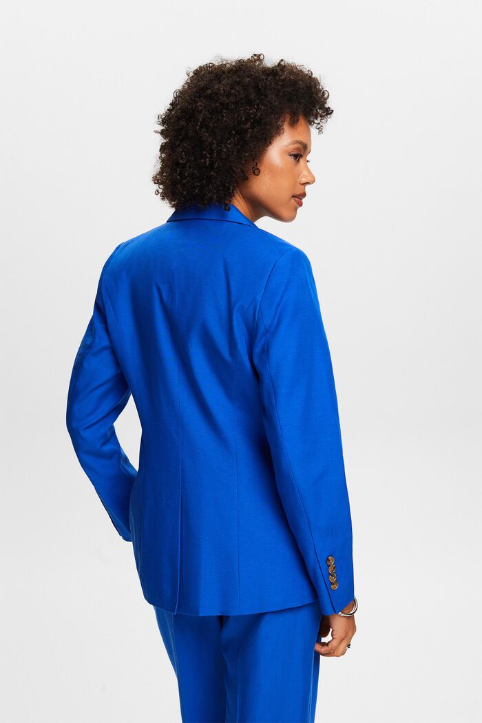Single-breasted blazer voor mix & match, BRIGHT BLUE, detail image number 2