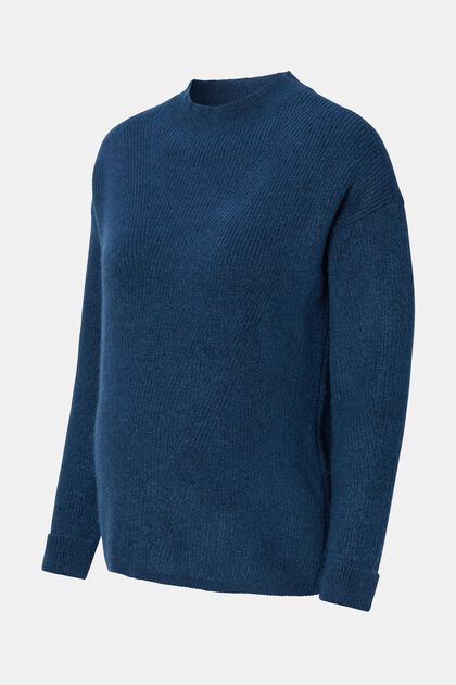 Gestreepte sweater, SEA TEAL, overview