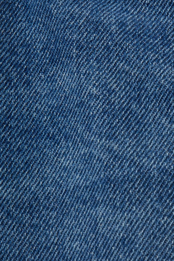 Denim minirok met borduursel, BLUE DARK WASHED, detail image number 6