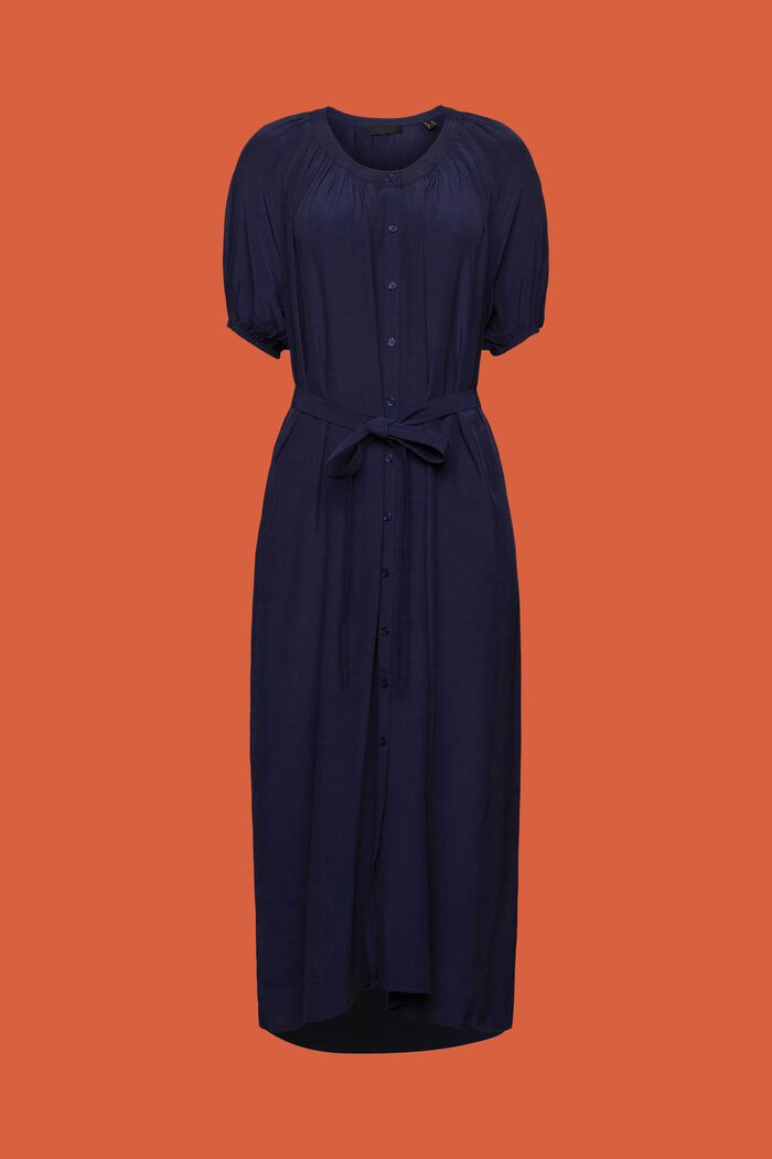Robe-chemise féminine, NAVY, detail image number 5