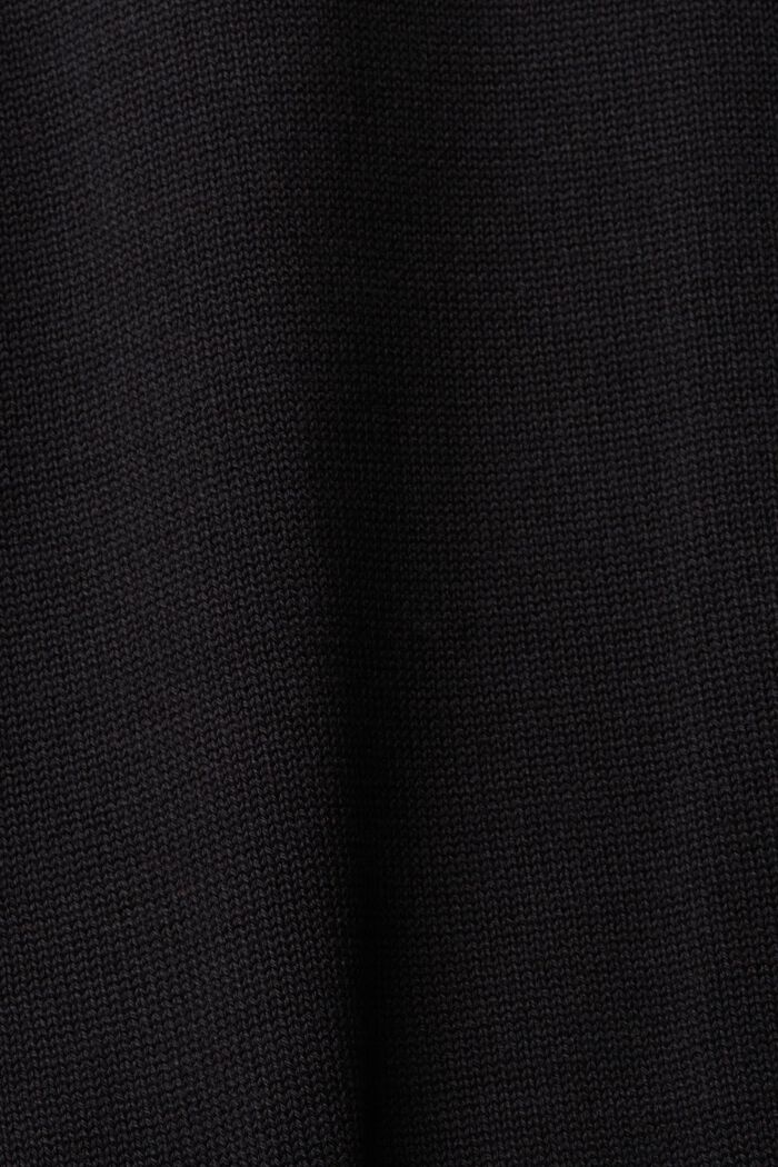 Gebreide jurk, 100% katoen, BLACK, detail image number 5