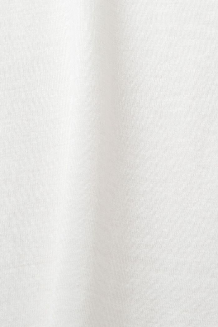 T-shirt van katoenen jersey met logo, OFF WHITE, detail image number 5