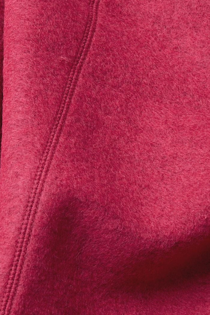 Manteau à teneur en laine, DARK PINK, detail image number 4