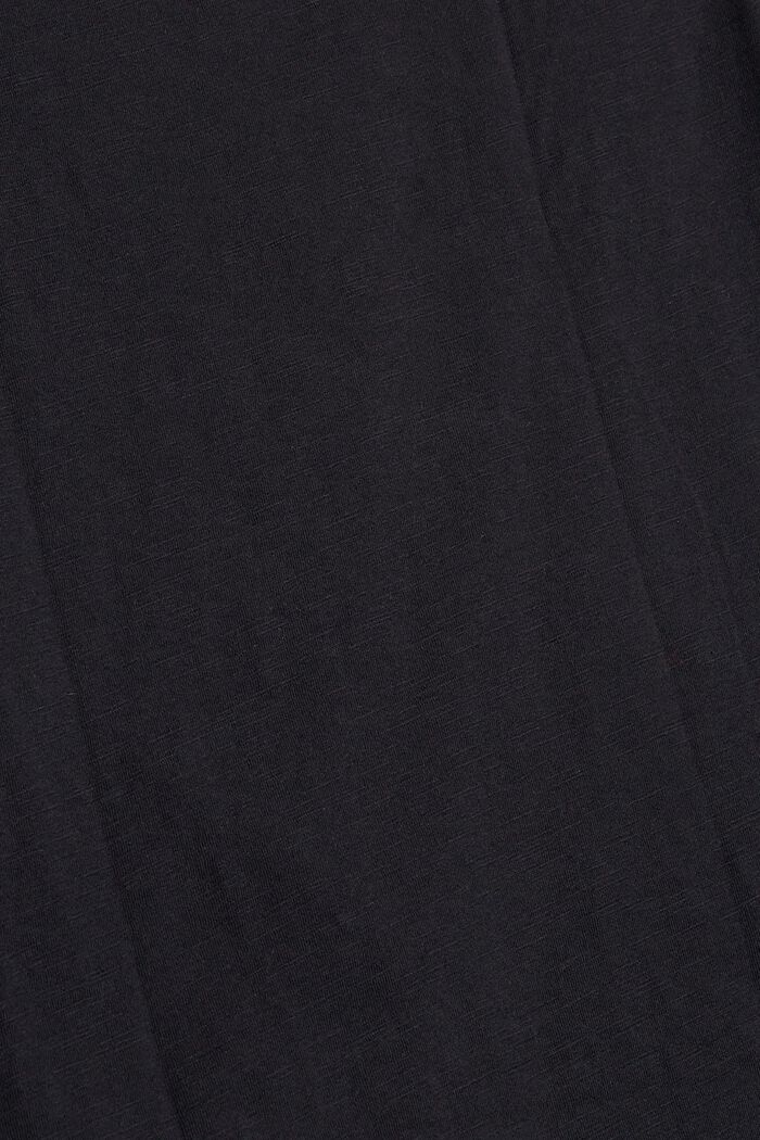 Shirt met 3/4-mouwen en print, BLACK, detail image number 1