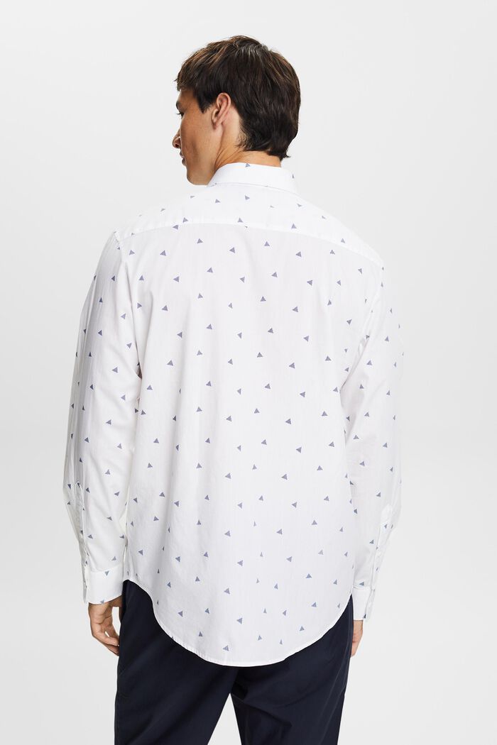 Chemise à motif, 100 % coton, NEW WHITE, detail image number 3