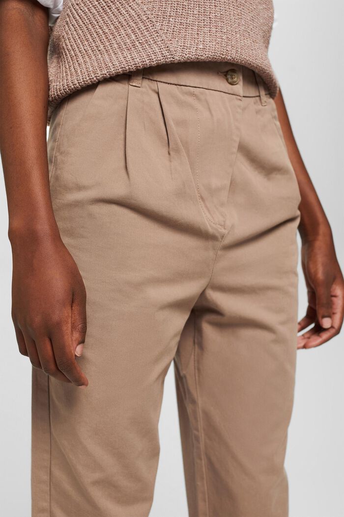 Pants woven high rise chino, TAUPE, detail image number 0