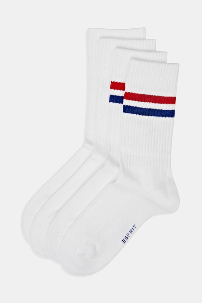 2-pak ribgebreide sokken, NEW RAW WHITE, detail image number 0
