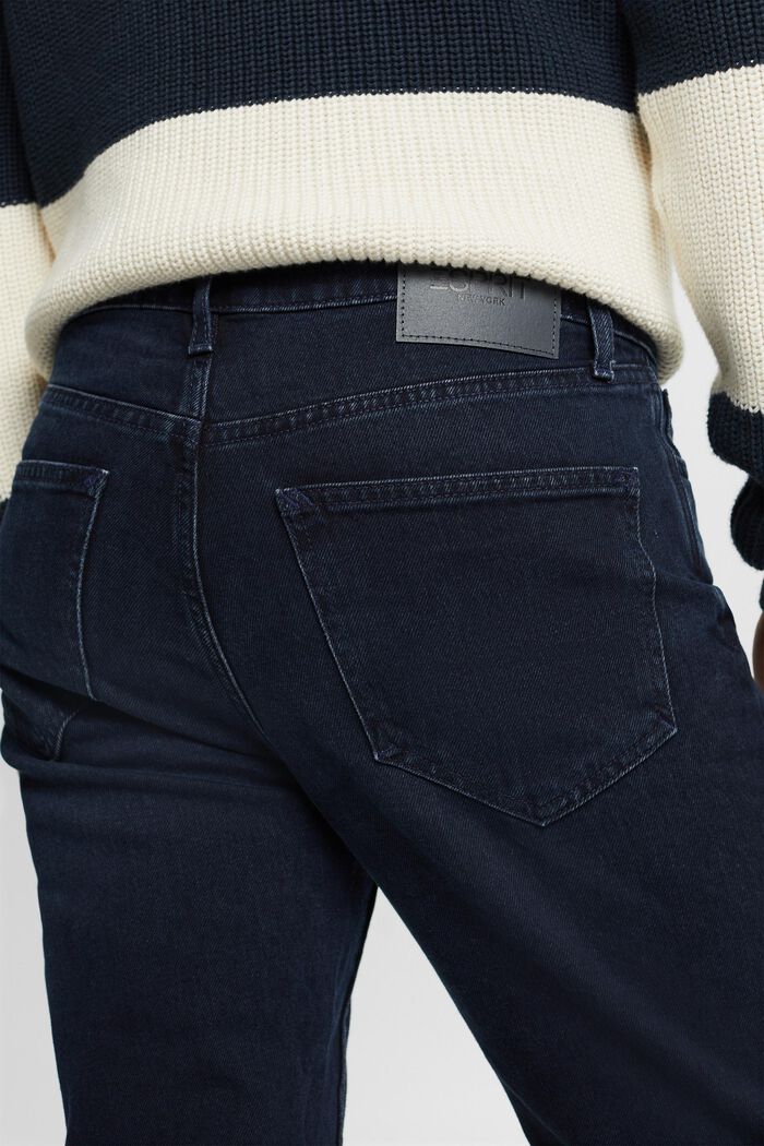 Straight fit jeans met middelhoge taille, BLUE BLACK, detail image number 1