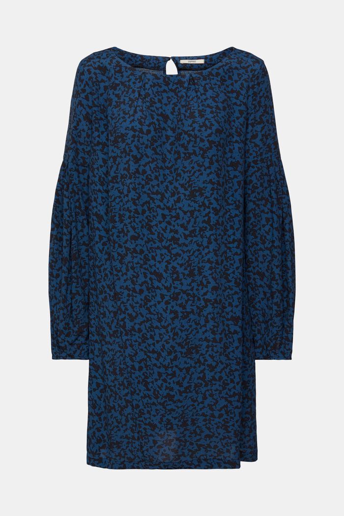Mini-robe en viscose à motif, PETROL BLUE, detail image number 6