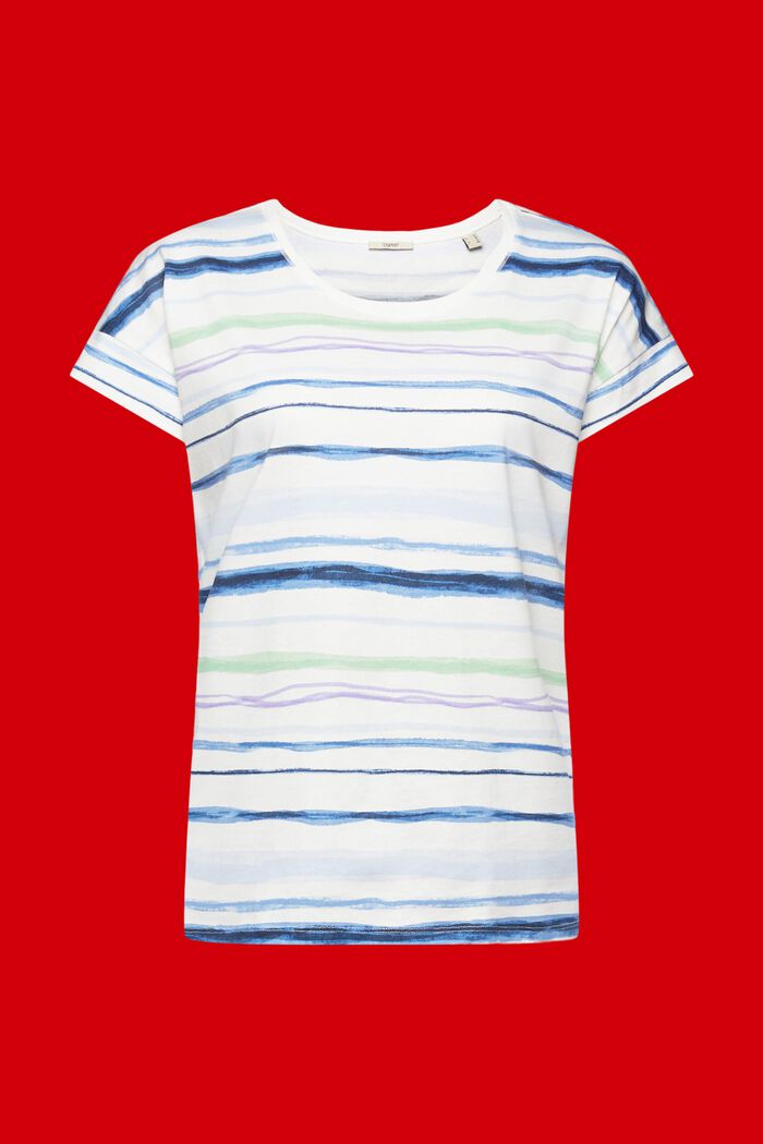 T-shirt en coton rayé, NEW OFF WHITE, detail image number 5