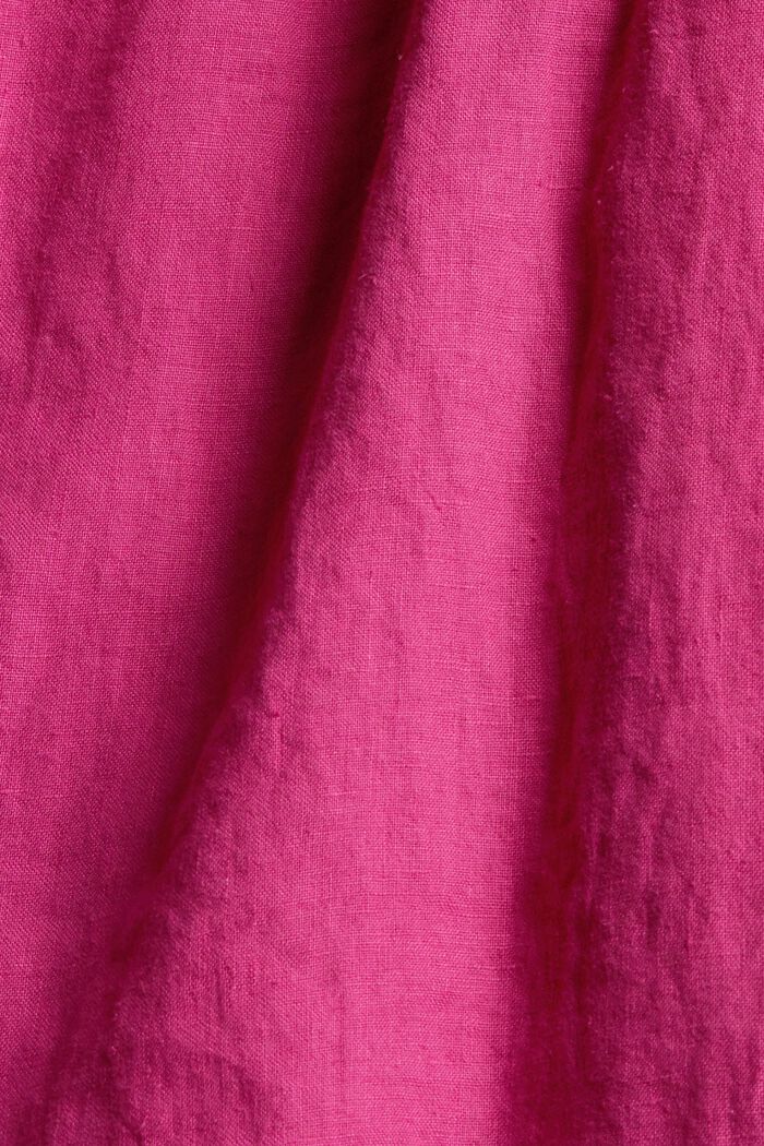Top 100 % lin, PINK FUCHSIA, detail image number 1