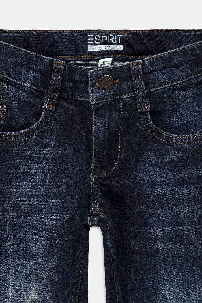 Jeans met verstelbare tailleband, BLUE LIGHT WASHED, detail image number 2