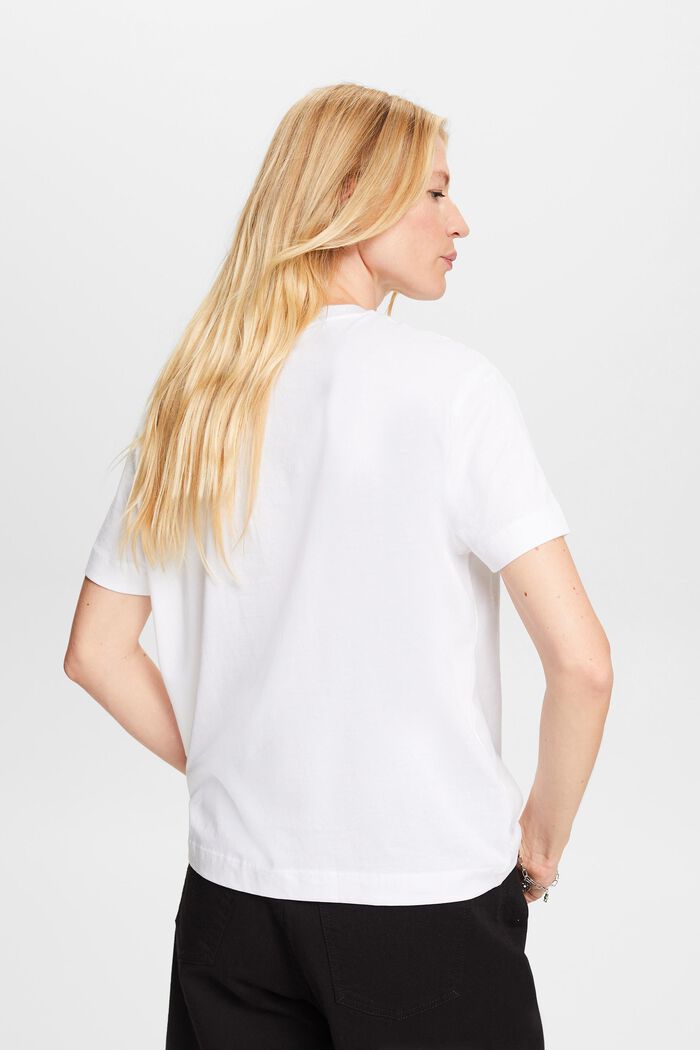 T-shirt van organic cotton, WHITE, detail image number 3