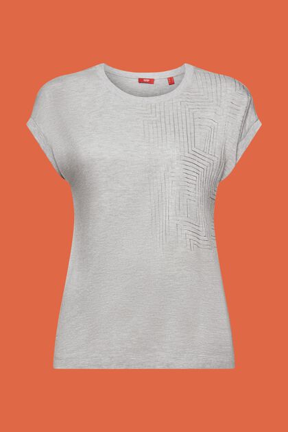 Jersey T-shirt met print, LENZING™ ECOVERO™