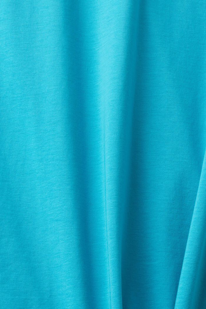T-shirt en jersey à col ras-du-cou, AQUA GREEN, detail image number 5