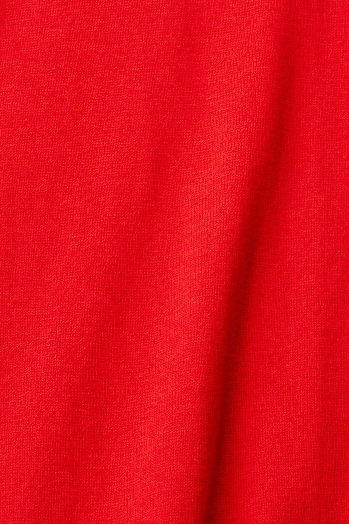 Basic trui met ronde hals, RED, detail image number 1