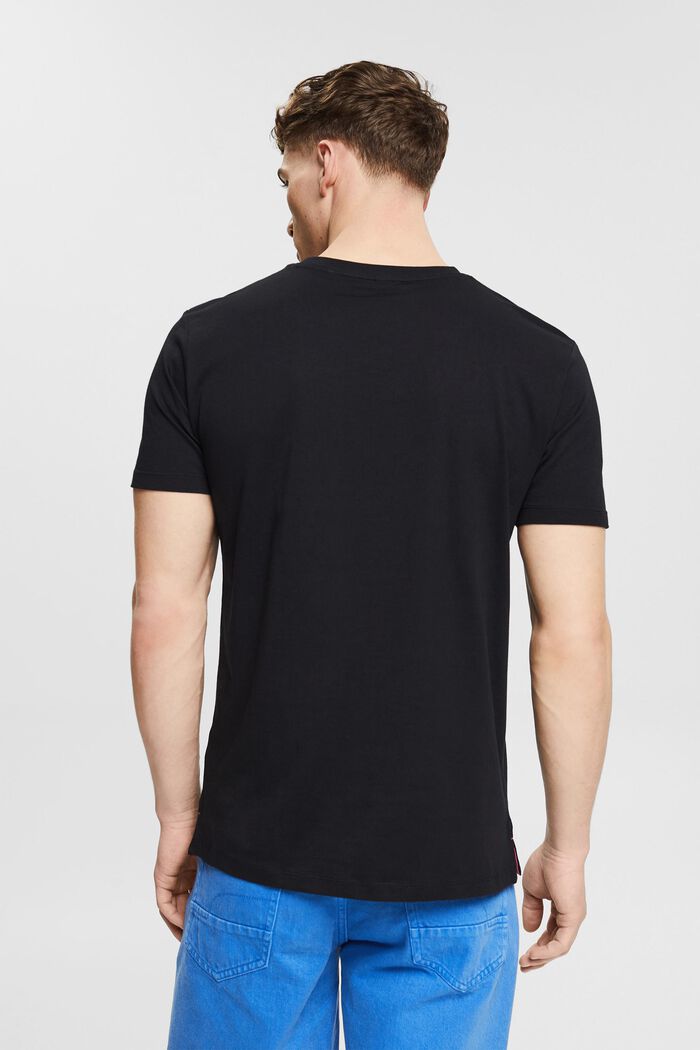 Jersey T-shirt met print, BLACK, detail image number 3