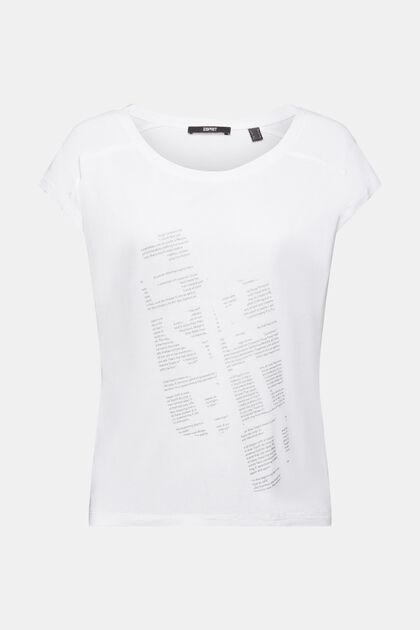 T-shirt met print op de voorkant, LENZING™ ECOVERO™