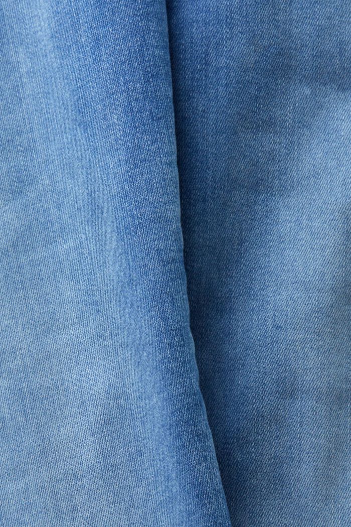 High rise skinny jeans, BLUE LIGHT WASHED, detail image number 5