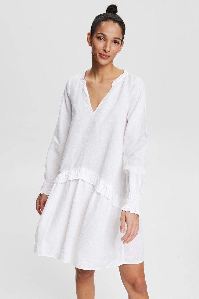 Dresses light woven, WHITE, detail image number 0