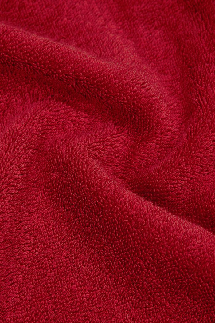 À teneur en TENCEL™ : le lot de 3 serviettes en tissu éponge, RUBIN, detail image number 1