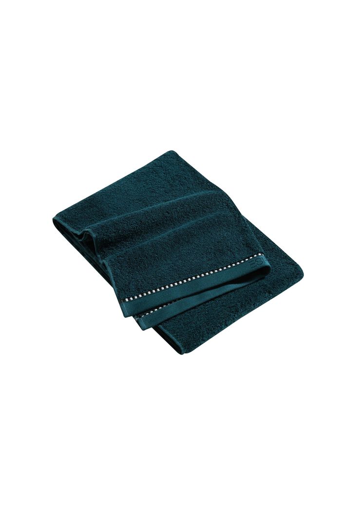 Met TENCEL™: handdoekenlijn van badstof, DARK PETROL, detail image number 3