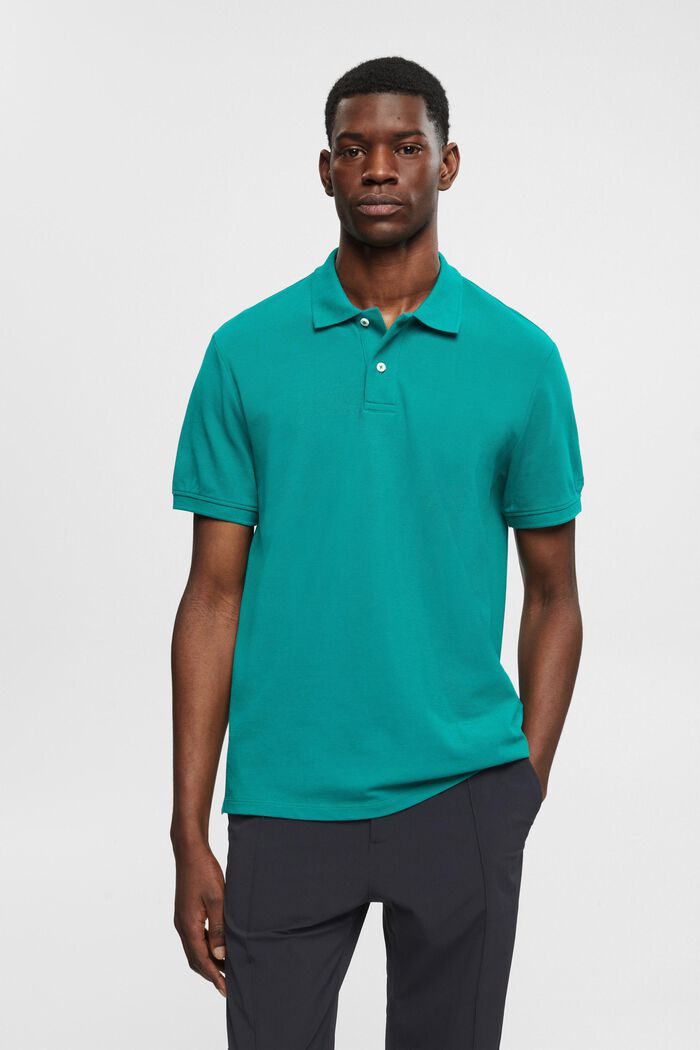Polo coupe Slim Fit, EMERALD GREEN, detail image number 0