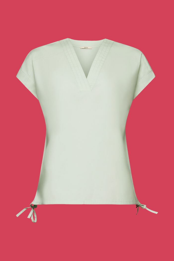 Mouwloze blouse, 100% katoen, CITRUS GREEN, detail image number 5