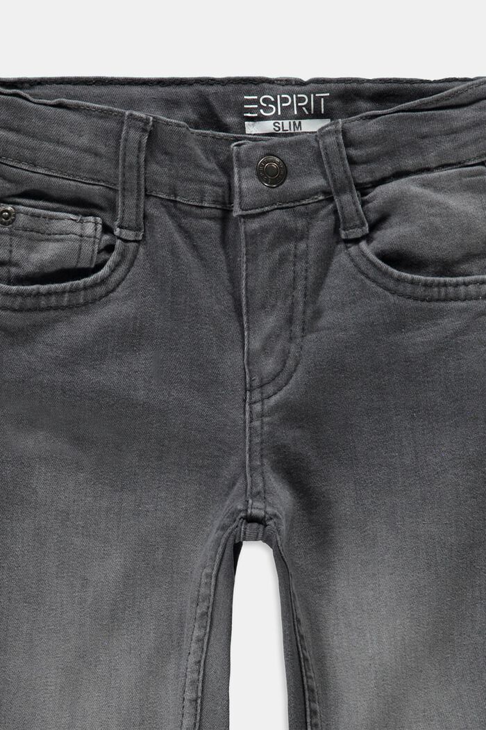 Jeans met verstelbare band, GREY DARK WASHED, detail image number 2