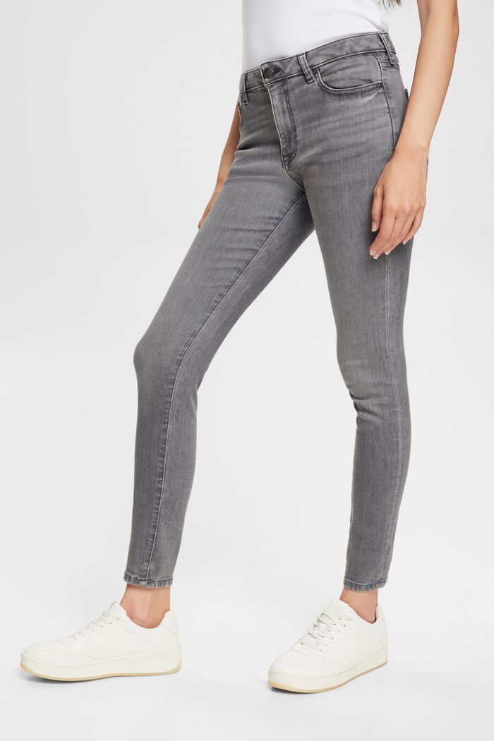 Skinny jeans met superstretch, GREY MEDIUM WASHED, detail image number 0