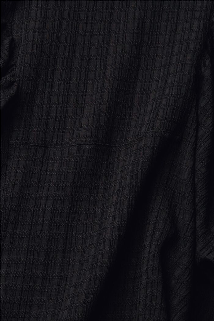 Gestructureerde blouse, BLACK, detail image number 4