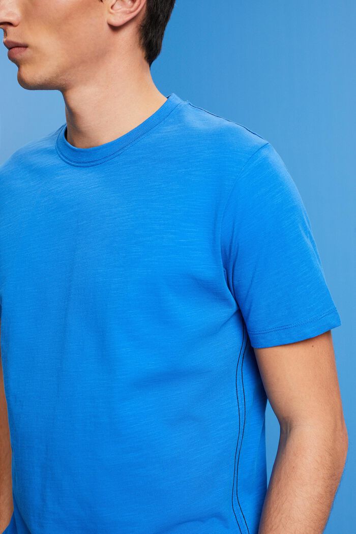 T-shirt van katoen-jersey, BRIGHT BLUE, detail image number 2