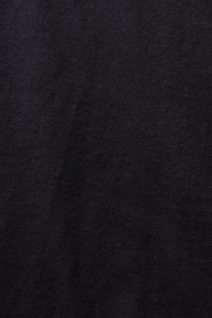T-shirt met korte mouwen en ronde hals, BLACK, detail image number 4