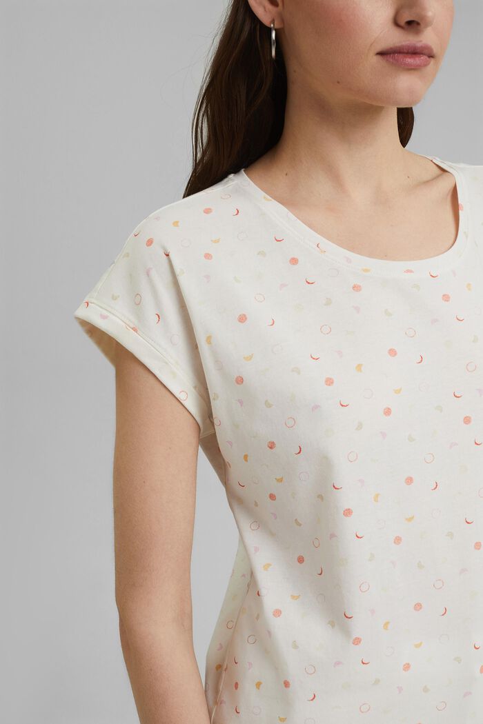 Shirt met print, van 100% organic cotton, OFF WHITE, detail image number 2