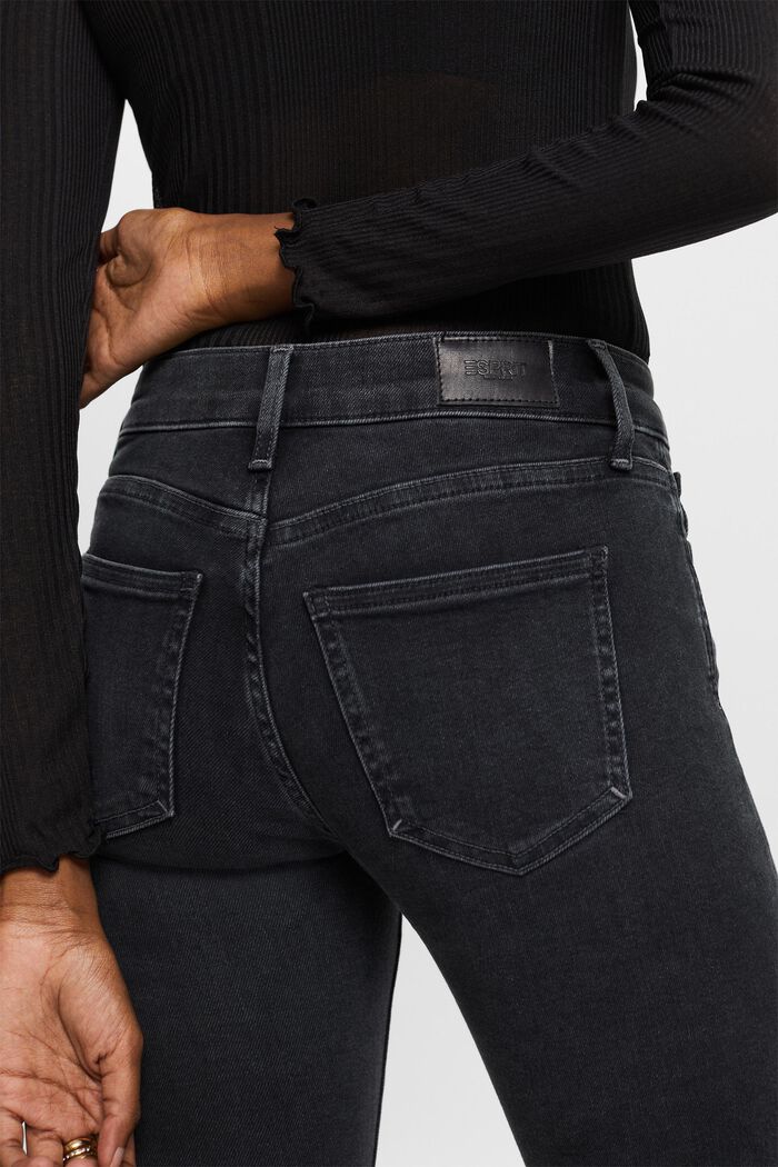 Mid rise skinny jeans, BLACK RINSE, detail image number 4